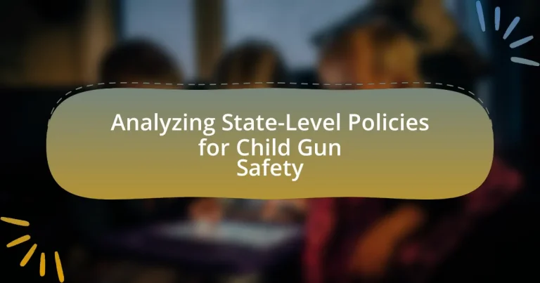 Analyzing State-Level Policies for Child Gun Safety