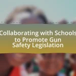 Collaborating with Schools to Promote Gun Safety Legislation