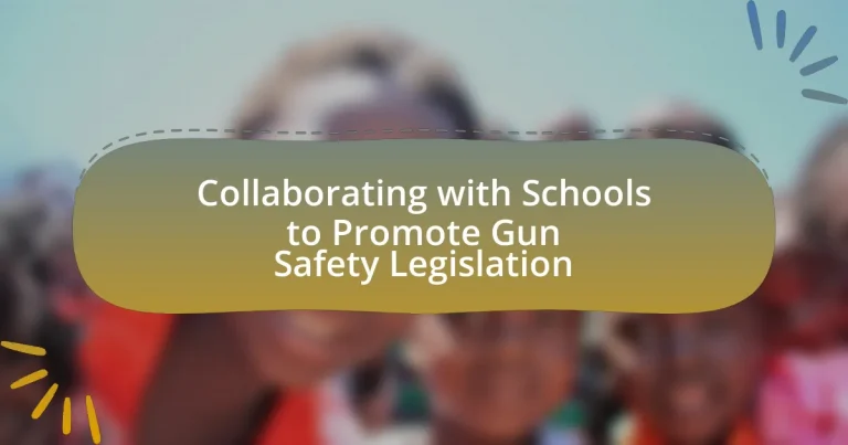 Collaborating with Schools to Promote Gun Safety Legislation