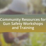 Community Resources for Gun Safety Workshops and Training