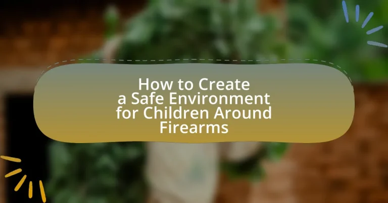 How to Create a Safe Environment for Children Around Firearms
