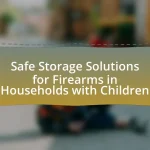 Safe Storage Solutions for Firearms in Households with Children