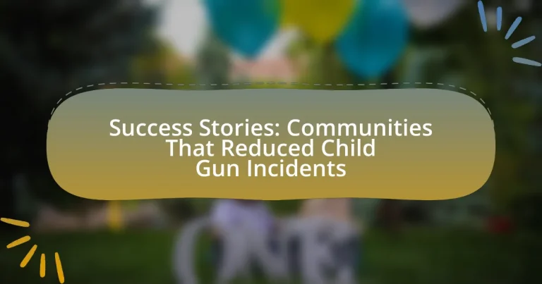 Success Stories: Communities That Reduced Child Gun Incidents