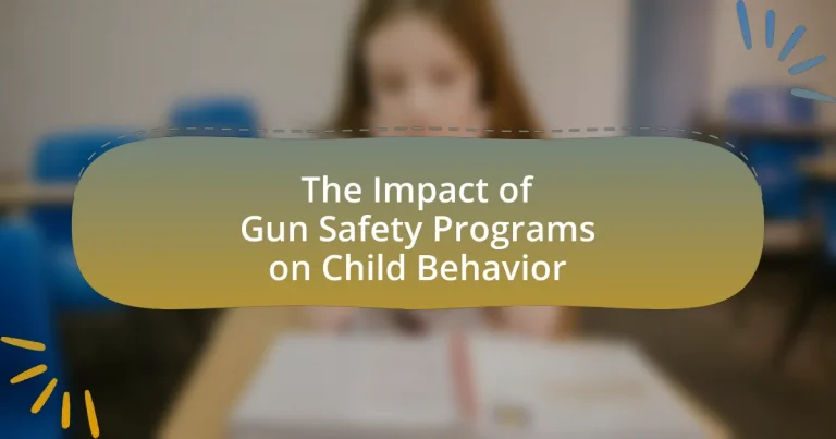 The Impact of Gun Safety Programs on Child Behavior