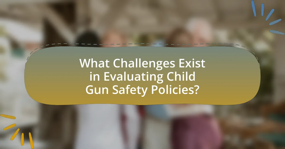 What Challenges Exist in Evaluating Child Gun Safety Policies?