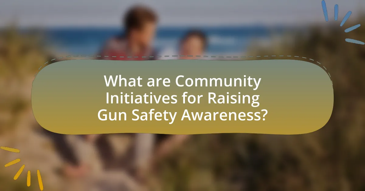 What are Community Initiatives for Raising Gun Safety Awareness?