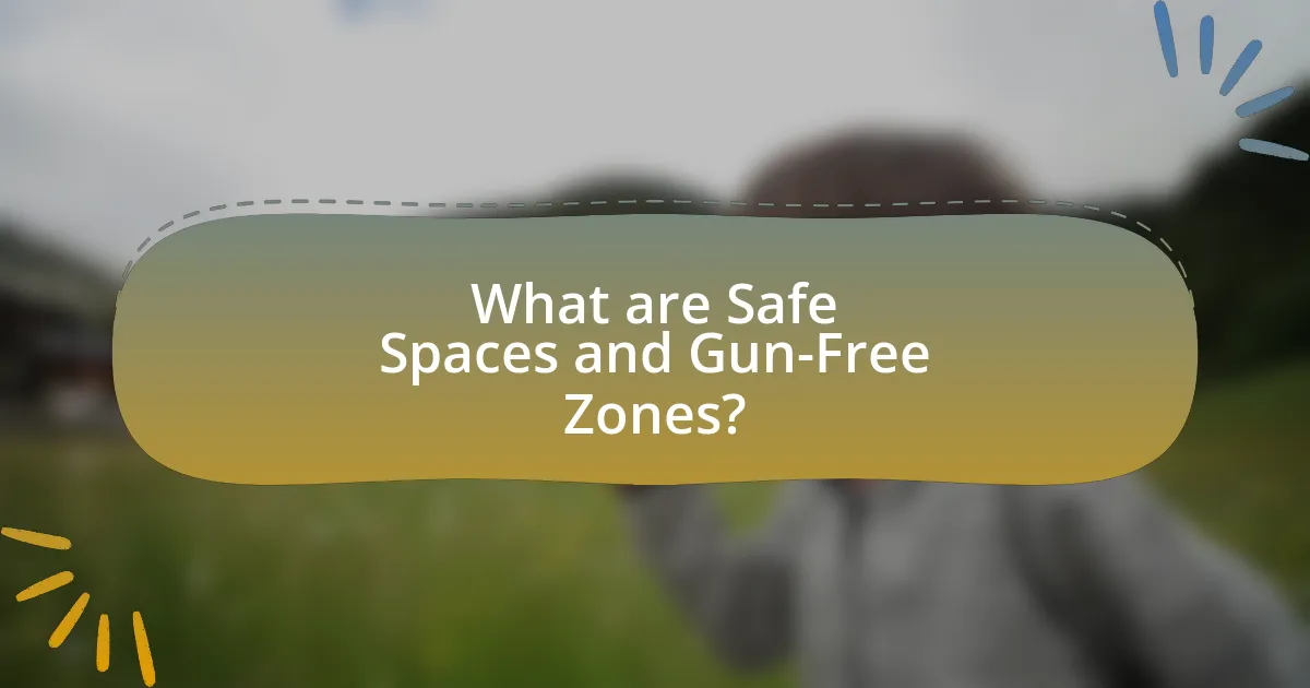 What are Safe Spaces and Gun-Free Zones?