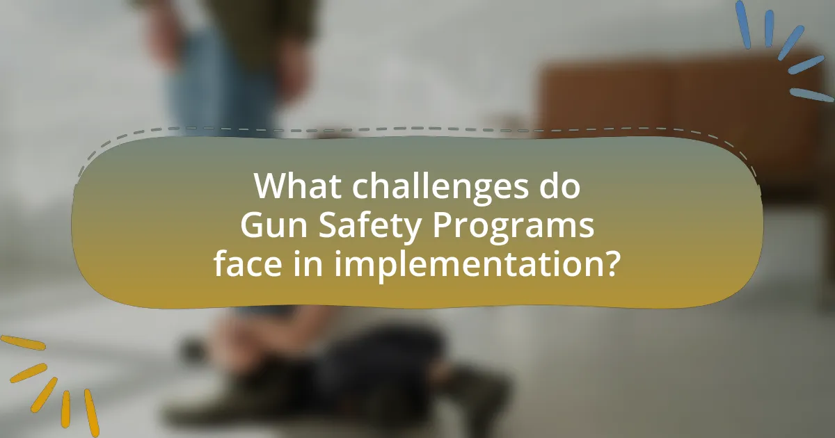 What challenges do Gun Safety Programs face in implementation?