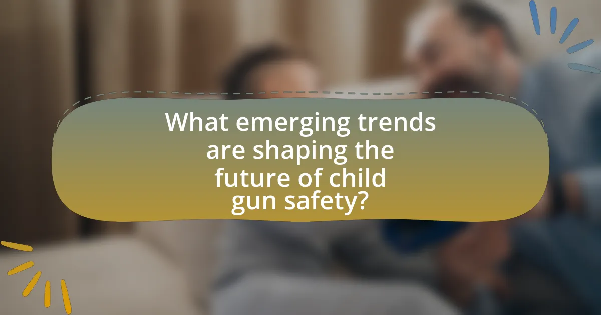 What emerging trends are shaping the future of child gun safety?