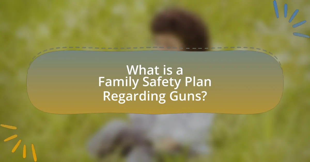 What is a Family Safety Plan Regarding Guns?