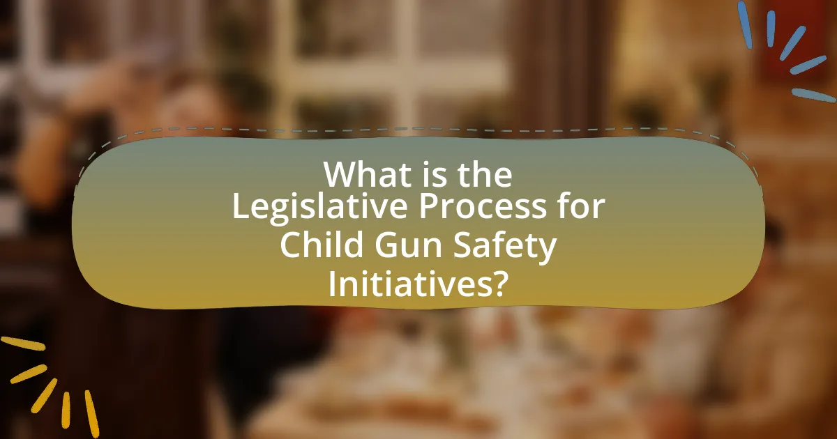 What is the Legislative Process for Child Gun Safety Initiatives?
