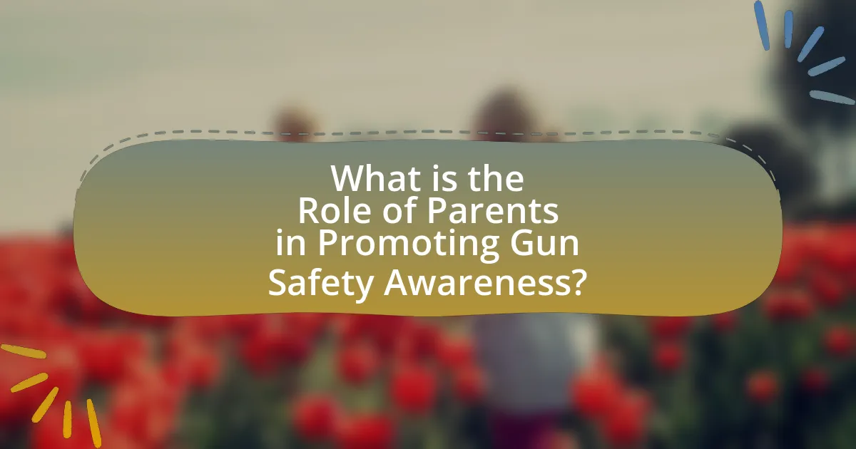 What is the Role of Parents in Promoting Gun Safety Awareness?