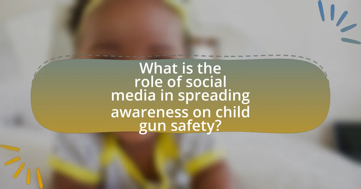 What is the role of social media in spreading awareness on child gun safety?